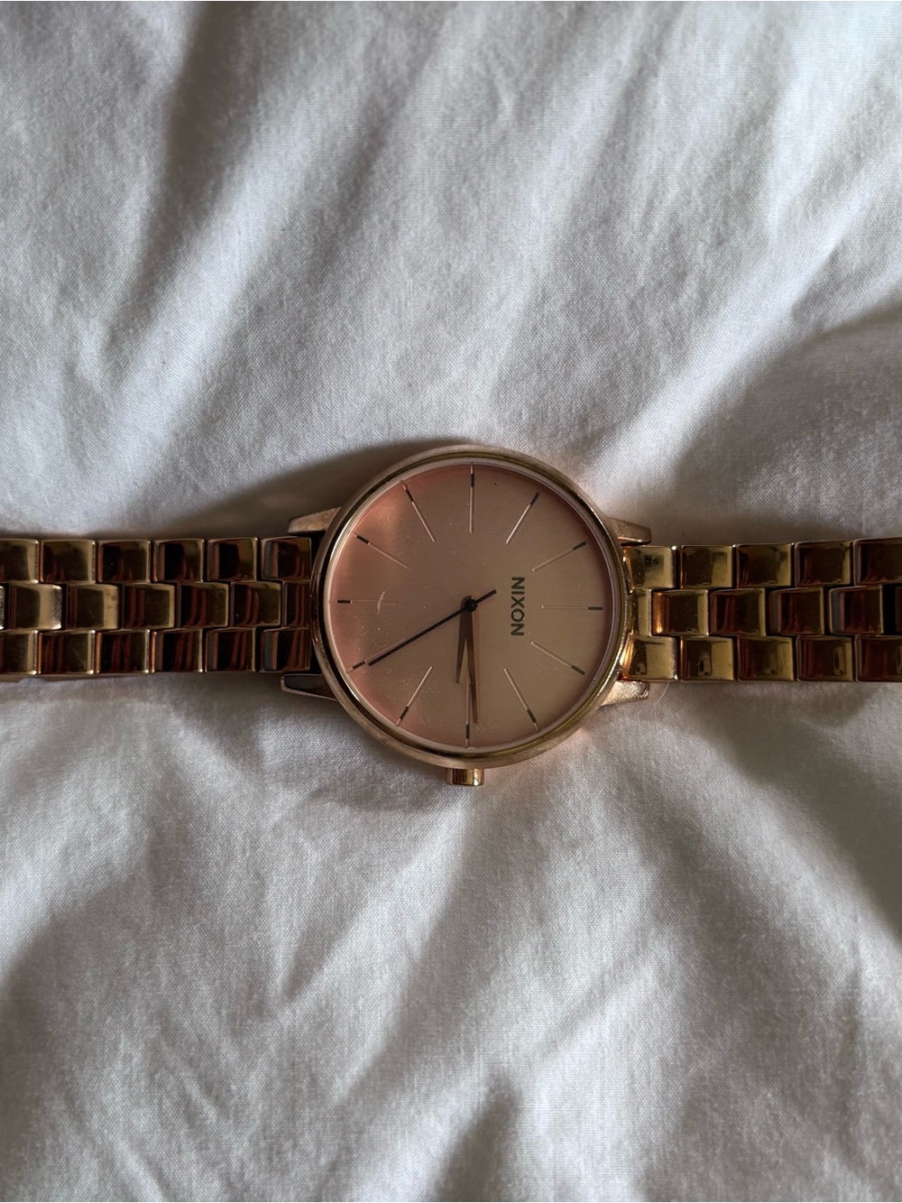 Nixon Rose Gold Minimalist Bracelet Watch